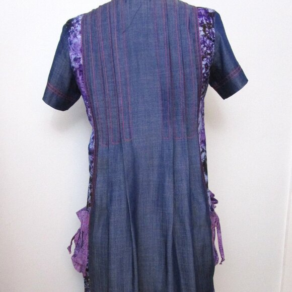 Tunic Dress African Cotton Floral Print Embroidery Bohem - Picture 13 of 13